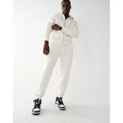 Trousers*True Religion Big T Straight Leg Elastic Cuff Joggers in White