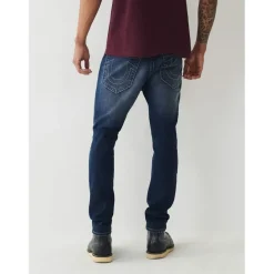 Jeans*True Religion Distressed Skinny Jeans in Blue