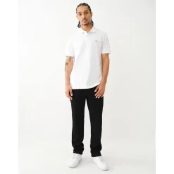 Polo Shirts*True Religion Relaxed Buddha Print Shirt in White