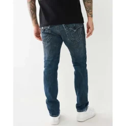 Jeans*True Religion Rocco Five Pocket Skinny Jeans in Blue