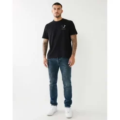 Jeans*True Religion Rocco Five Pocket Skinny Jeans in Blue