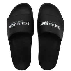 Beach Shoes*True Religion Sliders in Black