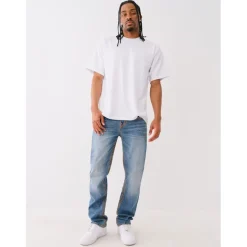Jeans*True Religion Super Q Straight Leg Jeans in Blue