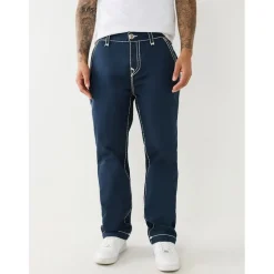 Jeans*True Religion Wide Leg Relaxed Fit Jeans in Blue