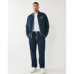 Jeans*True Religion Wide Leg Relaxed Fit Jeans in Blue