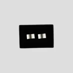 Assorted*Twisted Tailor Rectangle Cufflink in Silver