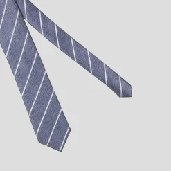 Assorted*Twisted Tailor Silver Floral Tie in Blue