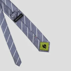 Assorted*Twisted Tailor Silver Floral Tie in Blue
