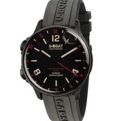 Jewellery-Watches*U-Boat U Boat Capsoil Doppiotempo 45 Dlc White in Black