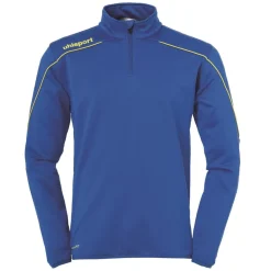 Fitness And Gymwear*Uhlsport Zip Neck Regular Fit Sweatshirt in Blue