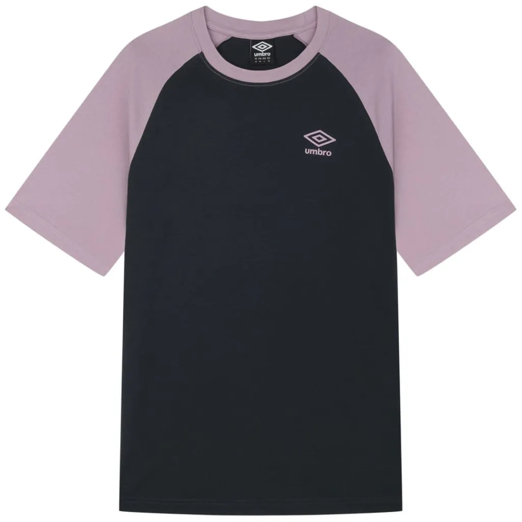 T-Shirts And Vests*Umbro Core Raglan T-Shirt in Grey pink