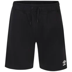 Shorts*Umbro Fleece Jog Pant Shorts in Black