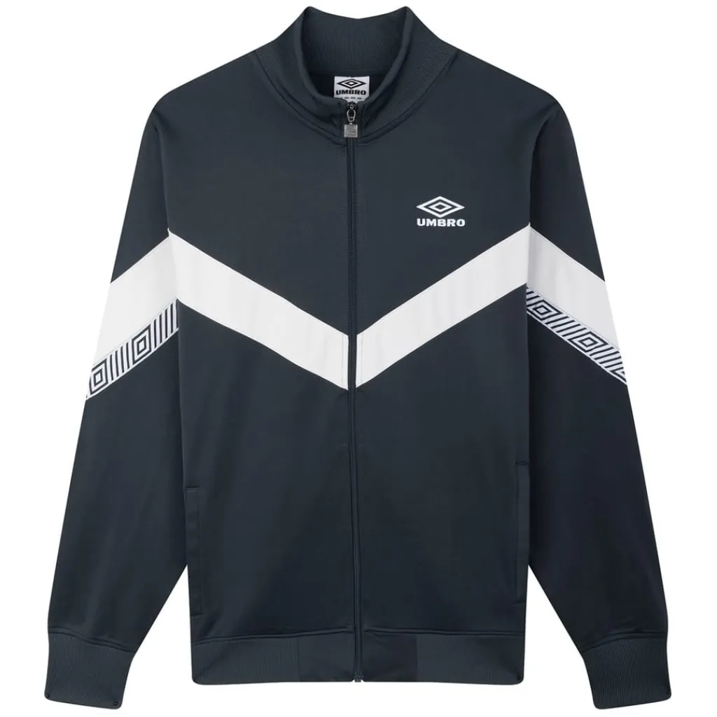 Tracksuits*Umbro Mock Neck Long Sleeve Athletic Top in Blue