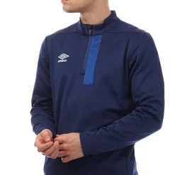 Sweatshirts*Umbro Premier 1/2 Zip Fleece in Blue