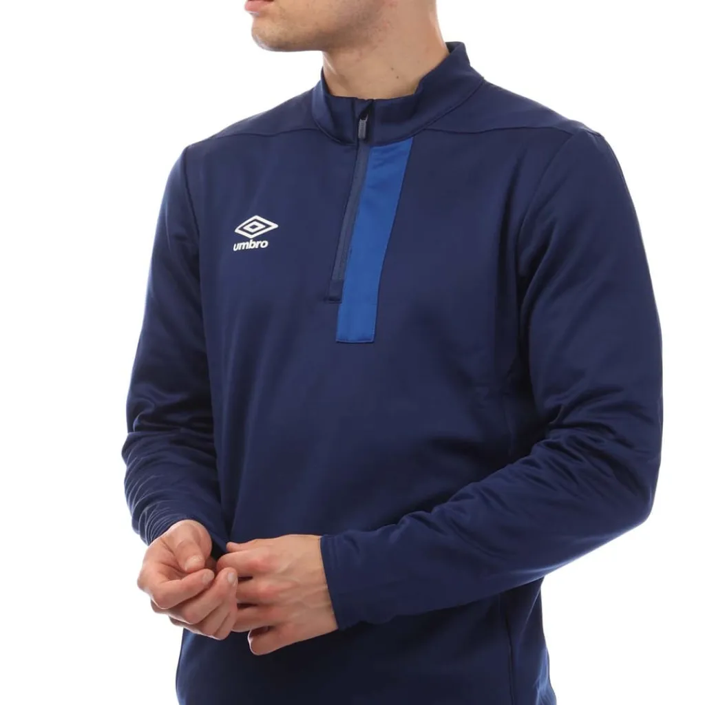 Sweatshirts*Umbro Premier 1/2 Zip Fleece in Blue