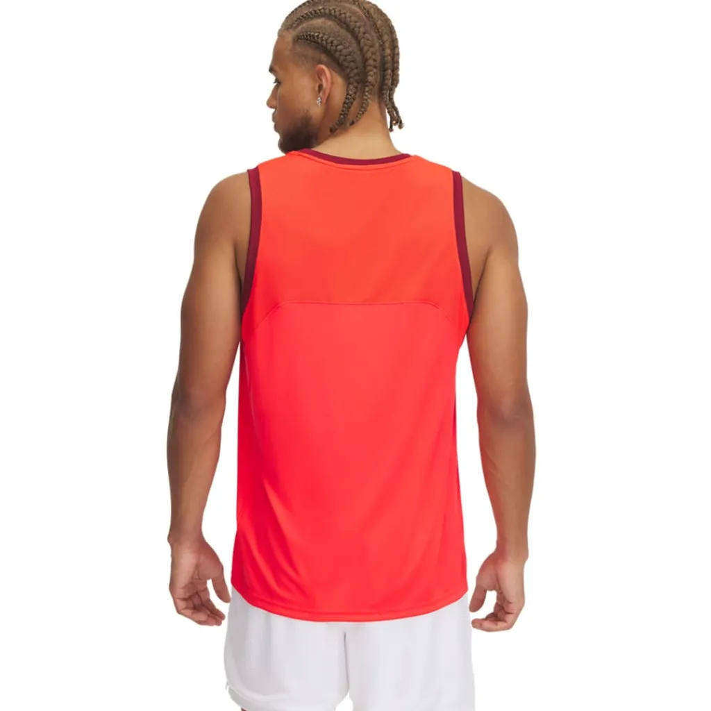 Fitness And Gym Tops*Under Armour Baseline Performance Tank Top in Red