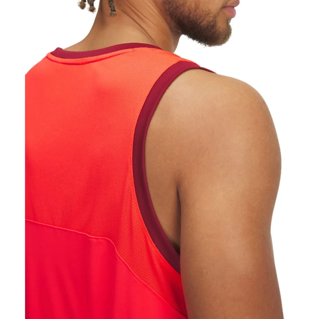 Fitness And Gym Tops*Under Armour Baseline Performance Tank Top in Red