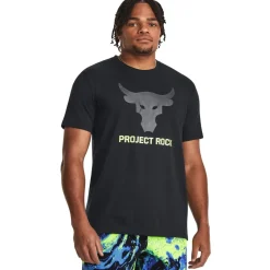 Fitness And Gym Tops*Under Armour Crew Neck Relaxed Fit Bull T-Shirt in Black