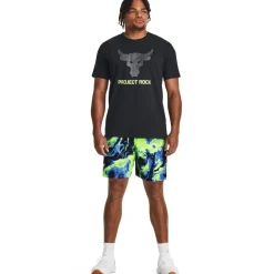 Fitness And Gym Tops*Under Armour Crew Neck Relaxed Fit Bull T-Shirt in Black
