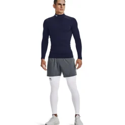 Fitness And Gym Tops*Under Armour Gear Armour Compression Mock Top in Blue