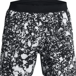 Fitness And Gym Shorts*Under Armour Launch 5 Logo Print Running Shorts in Black