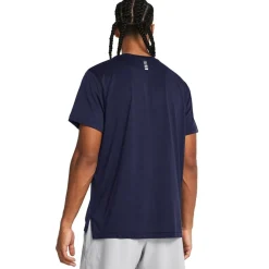 Fitness And Gym Tops*Under Armour Launch Crew Neck Regular Fit Athletic Top in Blue