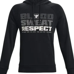 Fitness And Gym Tops*Under Armour Mens Armour Ua Pjt Rock Rival Fleece Hoody Hoody in Black