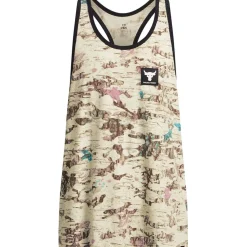 Fitness And Gym Tops*Under Armour Mens Armour Ua Pjt Rck Camo Grphc Tk Gym Vest in Brown