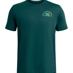 Fitness And Gym Tops*Under Armour Mens Armour Ua Pjt Rck H And H Graphc Ss Gym Top in Blue