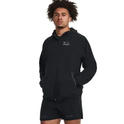 Fitness And Gym Tops*Under Armour Mens Armour Pjt Rock Unstoppable Jacket Hoody in Black