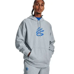 Hoodies*Under Armour Mens Armour Curry Splash Hoodie in Grey