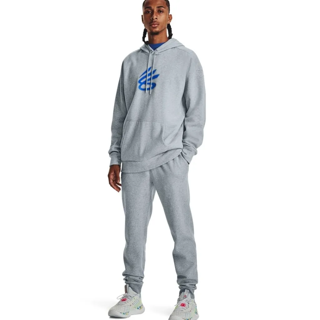 Hoodies*Under Armour Mens Armour Curry Splash Hoodie in Grey