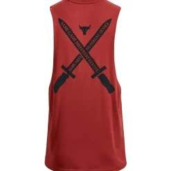 Fitness And Gym Tops*Under Armour Mens Armour Ua Pjt Rock St Dagger Tank Gym Vest in Red