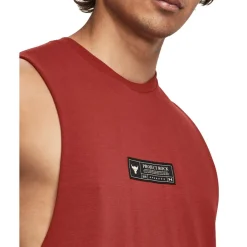 Fitness And Gym Tops*Under Armour Mens Armour Ua Pjt Rock St Dagger Tank Gym Vest in Red