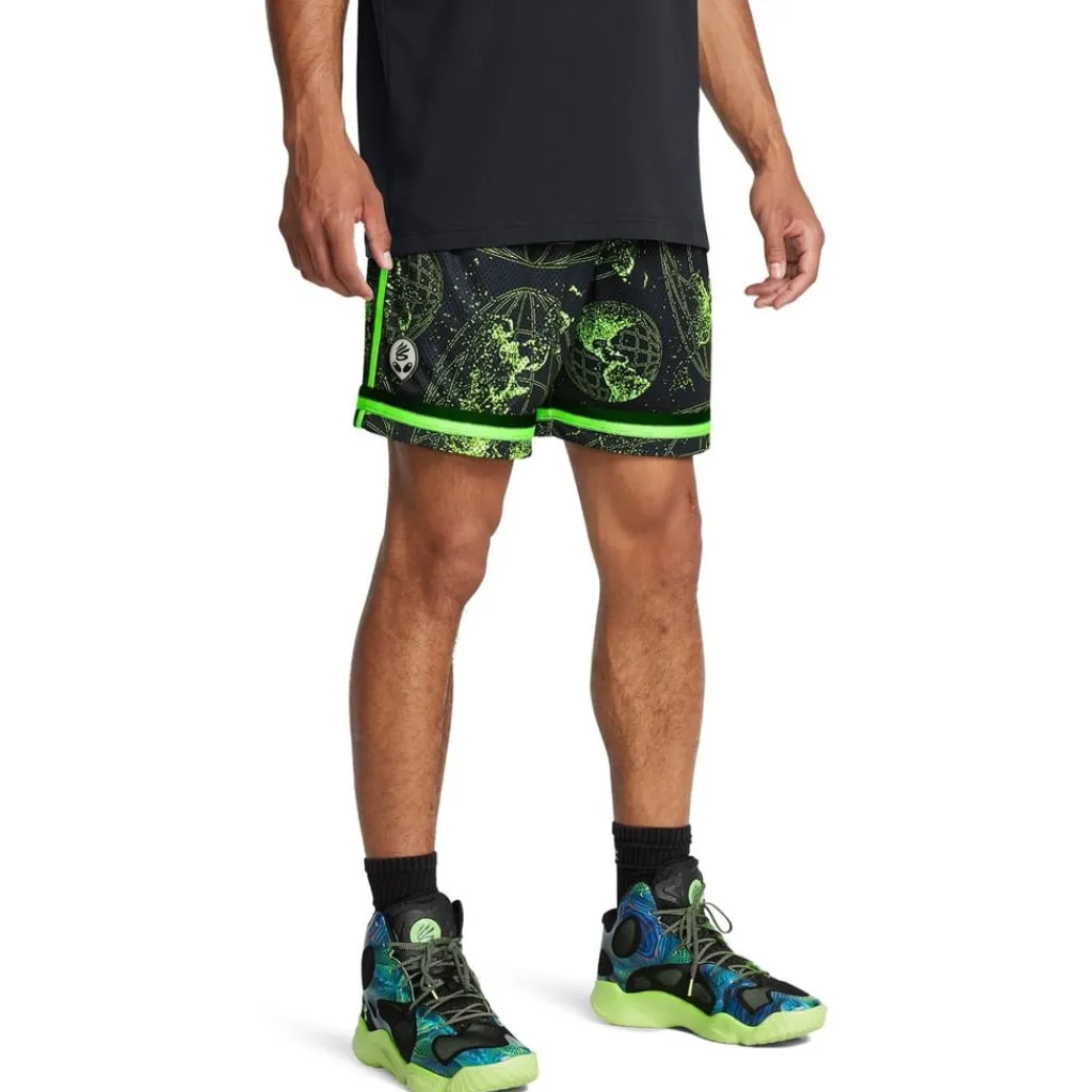 Fitness And Gym Shorts*Under Armour Mens Curry Statement Shorts in Black