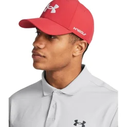Caps-Hats*Under Armour Mens Golf96 Hat in Red