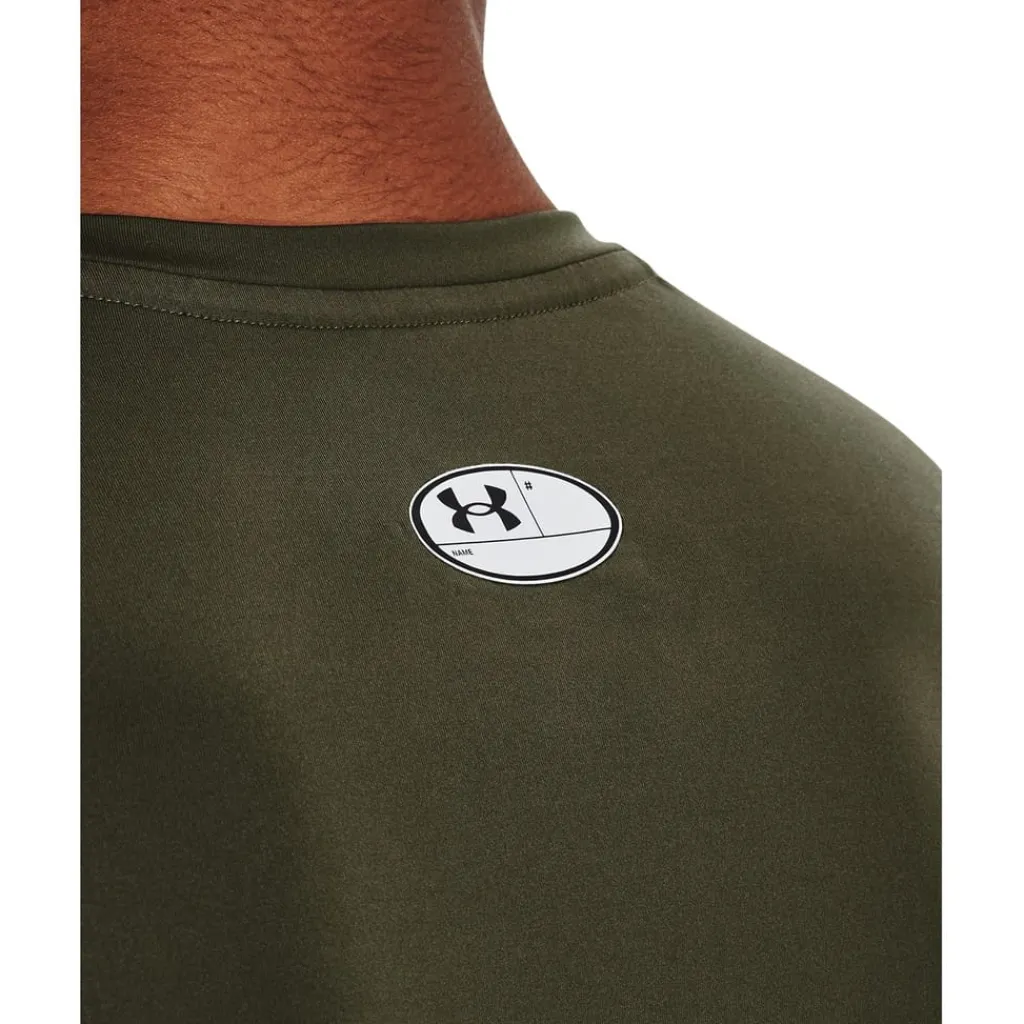 Fitness And Gym Tops|Fitness And Gymwear*Under Armour Mens Heatgear Armour Fitted Short Sleeve Training Top in Green