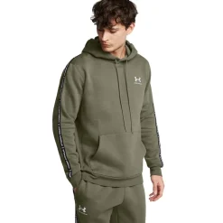 Hoodies*Under Armour Mens Icon Fleece Taping Hoodie in Green