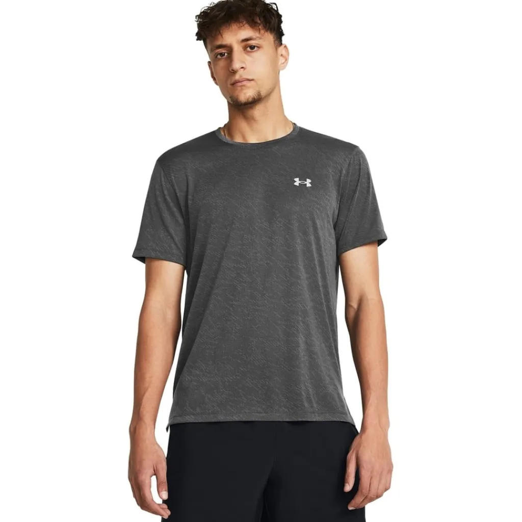 Fitness And Gym Tops*Under Armour Mens Launch T-Shirt in Grey