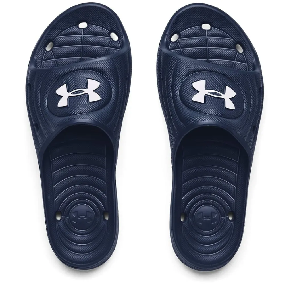 Beach Shoes*Under Armour Mens Locker Iv Sl Sliders in Blue