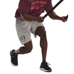 Fitness And Gym Shorts*Under Armour Mens Project Rock Terry Shorts in Grey