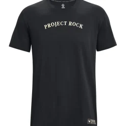 Fitness And Gym Tops*Under Armour Mens Project Rock T-Shirt in Black