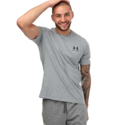 T-Shirts And Vests*Under Armour Mens Sportsstyle Left Chest Short Sleeve T-Shirt in Grey