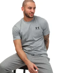 T-Shirts And Vests*Under Armour Mens Sportsstyle Left Chest Short Sleeve T-Shirt in Grey