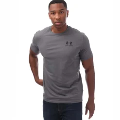 Fitness And Gymwear|T-Shirts And Vests*Under Armour Mens Sportstyle Left Chest Short Sleeve T-Shirt in Grey