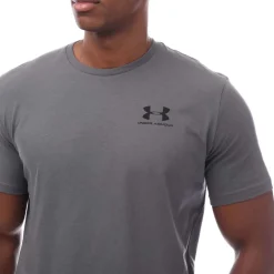 Fitness And Gymwear|T-Shirts And Vests*Under Armour Mens Sportstyle Left Chest Short Sleeve T-Shirt in Grey