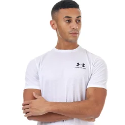 Fitness And Gymwear|T-Shirts And Vests*Under Armour Mens Sportstyle Left Chest Short Sleeve T-Shirt in White