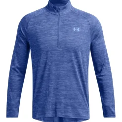 Fitness And Gymwear|Fitness And Gym Tops*Under Armour Mens Tech Half Zip Top in Blue