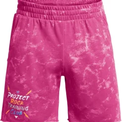 Fitness And Gym Shorts*Under Armour P Rk Aop Try Shorts in Pink