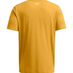 Fitness And Gym Tops*Under Armour P Rk Md Nt Brn ss in Yellow
